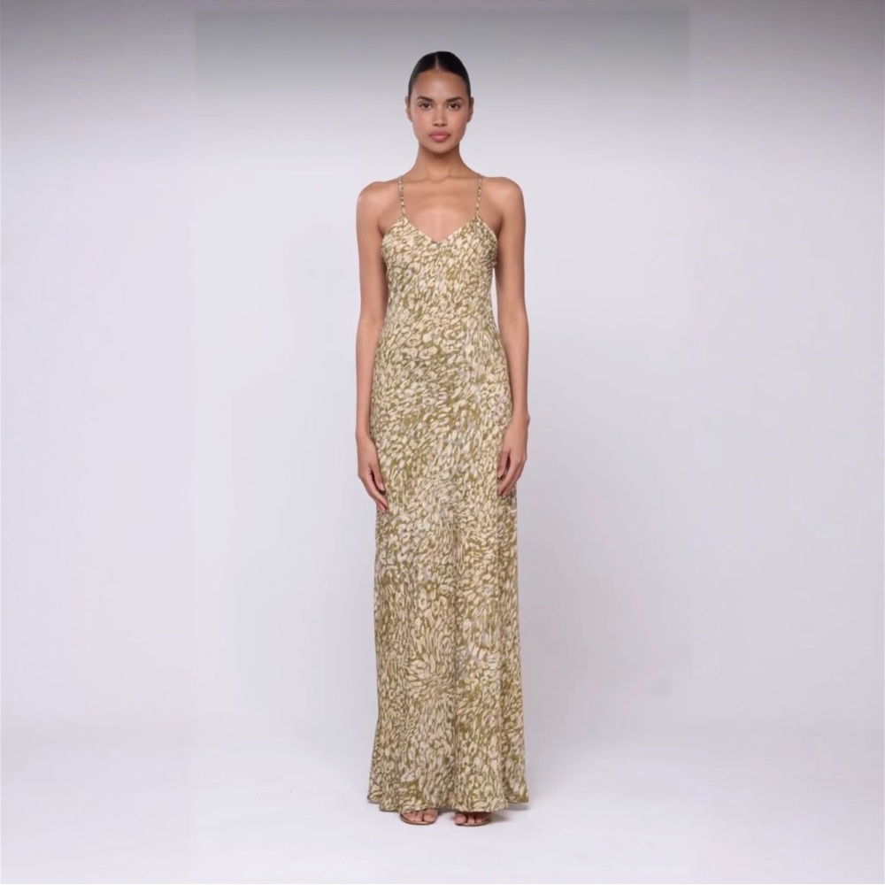 RESA Olive Sardinia Patterned Maxi Dress